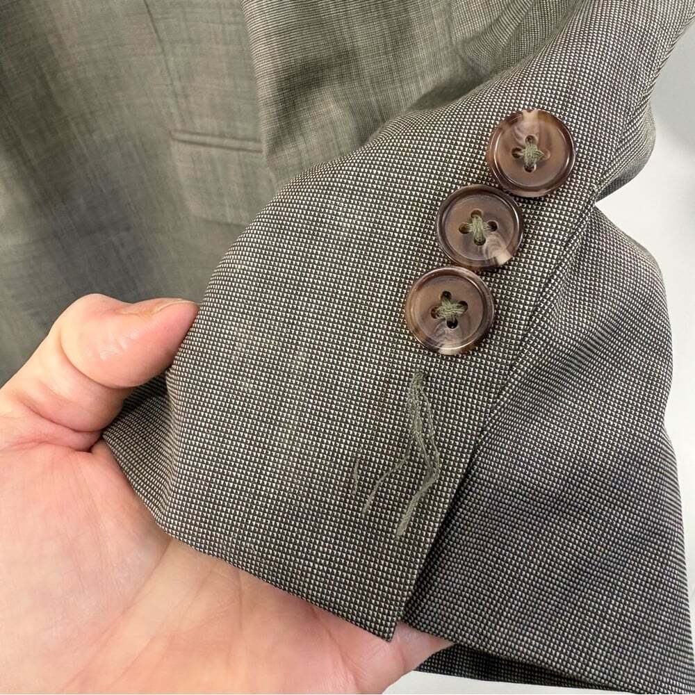 Lauren Ralph Lauren Blazer Wool Sport Coat Classic Neutral 48R - Picture 7 of 12